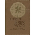 Words of Jesus for Men Daily Devotional 366 Reflections on the Words of Jesus Brown Faux Leather Flexcover