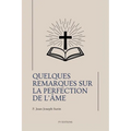 Quelques remarques sur la perfection de l'âme