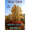 Walden - Large Print Edition