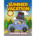 Summer Vacation Coloring Book: Fun Family Road Trip Coloring Pages Filled with Vacation Themed Coloring Sheets. Good for Preschool & Elementary Age B