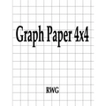 Graph Paper 4x4: 50 Pages 8.5" X 11"