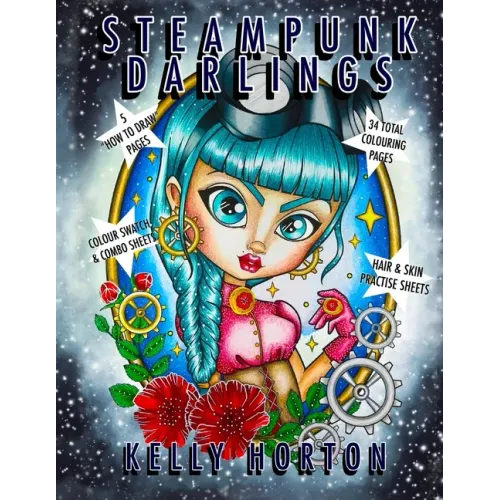 SteamPunk Darlings: An adult colouring book from the World of the Little Darlings