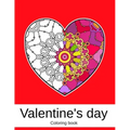 Valentine's day. Coloring book: 50 unique Heart Coloring book Mandala for Adults (volume 2) 8.5 x 11 inches