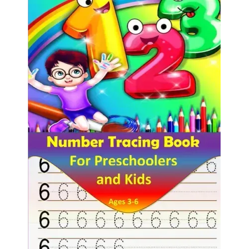 Number Tracing book for Preschoolers and kids ages 3-6: Number tracing workbook, Practice For preschoolers, line tracing