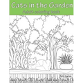 Cats In the Garden: Adult Coloring Book