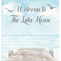 Lake house guest book (Hardcover) for vacation house, guest house, visitor comments book
