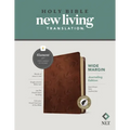 NLT Wide Margin Bible, Filament Enabled (Leatherlike, Dark Brown Palm, Indexed, Red Letter)