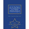 Art of War Papers: Key Considerations for Irregular Security Forces in Counterinsurgency - War College Series