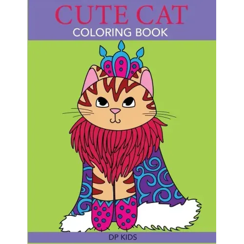 Cute Cat Coloring Book