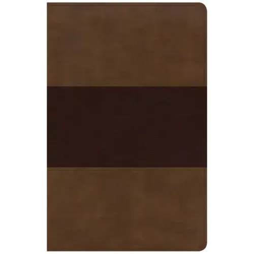 KJV Large Print Personal Size Reference Bible, Saddle Brown Leathertouch
