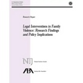 Legal Interventions in Family Violence: Research Findings and Policy Implications