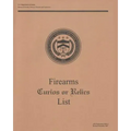 Firearms Curios or Relics List