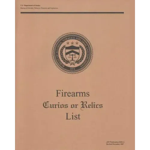Firearms Curios or Relics List