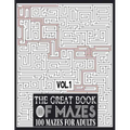 The Great Book of Mazes: 100 Mazes for Adults vol.1: Great way for Relaxing, Stress Relief and having fun. Complex Maze Books Adults. Challengi