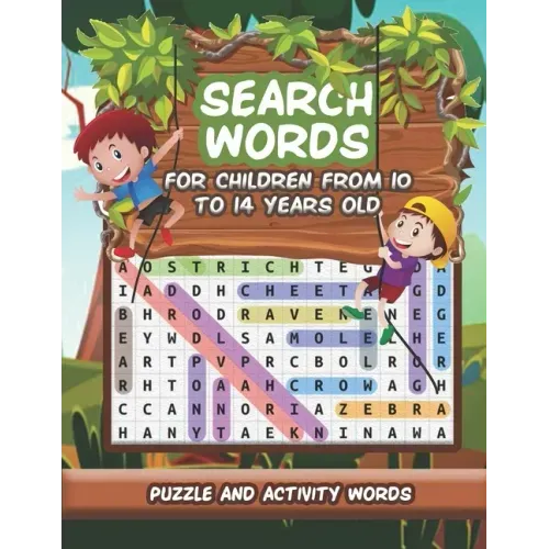 word search puzzle books for children from 10 to 14 years old: High Frequency Words Activity Book for Raising Confident