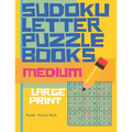 Sudoku Letter Puzzle Books - Medium - Large Print: Sudoku with letters -Brain Games Book for Adults - Logic Games For Adults