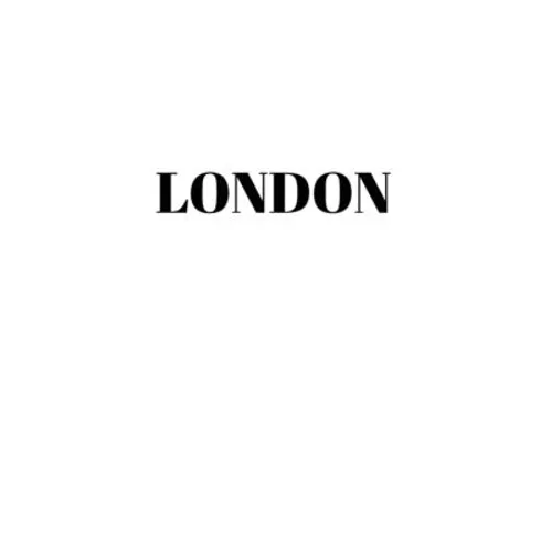London: Hardcover White Decorative Book for Decorating Shelves, Coffee Tables, Home Decor, Stylish World Fashion Cities Design