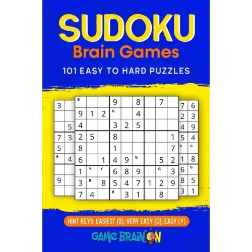 Sudoku Brain Games: 101 Easy To Hard Puzzles