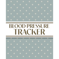 XL Large Print 1-Year Blood Pressure Tracker (Cream Polka Dots on Blue): 8"x10" 52+ Extra Weeks Large Daily Blood Pressure Logbook Tracker Complete wi