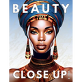 Beauty Close Up: Vol. 2 - A Grayscale Coloring Book of Afrocentric Women