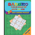 Saduko Puzzle Books for Adults and Kids: 420 Easy Puzzles for Beginners Adults and Kids with Answers, Large Print 6 Puzzles/Page