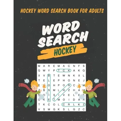 Hockey Word Search Book For Adults: Large Print Puzzle For Adults & Seniors