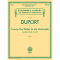 Duport - 21 Etudes for the Violoncello, Complete Books 1 & 2: Schirmer Library of Classics Volume 2095