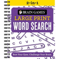 Brain Games 2-In-1 - Large Print Word Search: Rest Your Eyes. Challenge Your Brain.