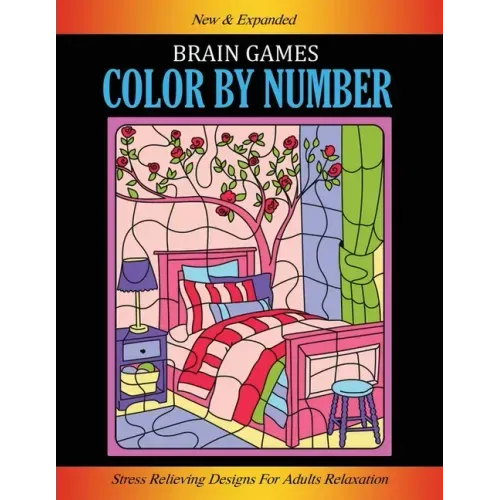 Brain Games, Color By Number: Stress Relieving Designs for Adults Relaxation