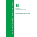 Code of Federal Regulations Title 15, Volume 1, January 1, 2015