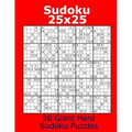 Sudoku 25x25 50 Giant Hard Sudoku Puzzles