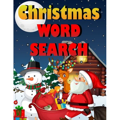 Christmas word search.: Easy Large Print Puzzle Book for Adults, Kids & Everyone for the 25 Days of Christmas.