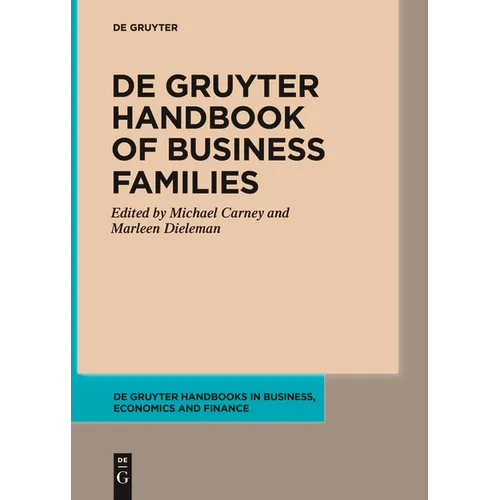 de Gruyter Handbook of Business Families