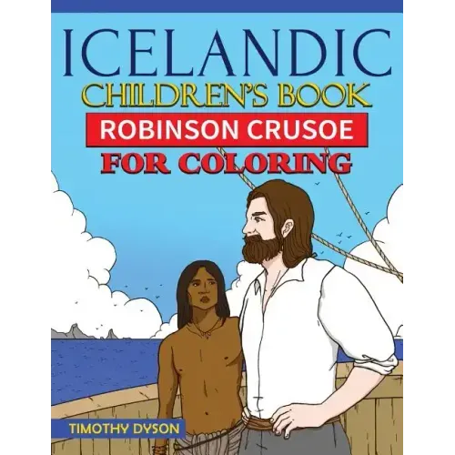Icelandic Children's Book: Robinson Crusoe for Coloring