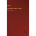Programa oficial de las materias concernientes