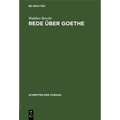 Rede Über Goethe