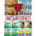 Find 5 Differences: Search and find books for children, Spot 5 differences between two pictures with answers.