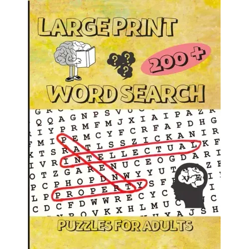 200+ Large Print Word Search Puzzles for Adults: Word Search Book for Adults Large Print with 200 Puzzles with Solutions - 8.5x11 inches / 256 pages