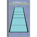 3D Fencing 2 in 1 Tacticboard and Training Book: Tactics/strategies/drills for trainer/coaches, notebook, training, exercise, exercises, drills, pract