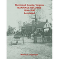 Richmond County, Virginia Marriage Records, 1854-1890, Annotated