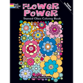 Flower Power Stained Glass Coloring Book