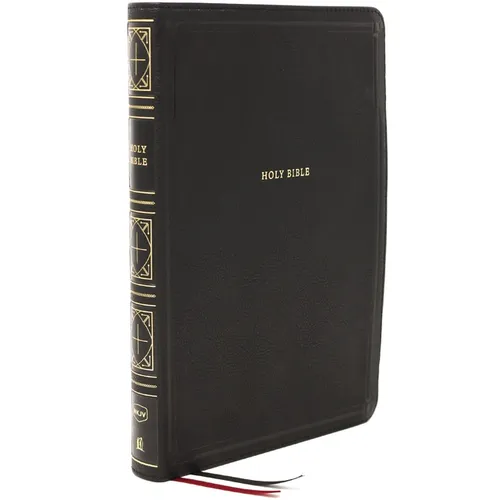 Nkjv, Thinline Bible, Giant Print, Leathersoft, Black, Thumb Indexed, Red Letter Edition, Comfort Print: Holy Bible, New King James Version