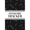 Password Tracker (Black Keys): 6"x9" Alphabetical Password Logbook for Easy Organization