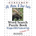 Circle It, Elk, Moose, and Deer Facts, Word Search, Puzzle Book