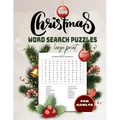 100 christmas word search Puzzles large print Volume 3 for adults: Holiday Puzzle Book with Answers Large Print 129 pages