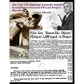 The First UFO Sighting: Kenneth Arnold's Secret Papers from the FBI and Project Blue Book
