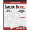 Samurai Sudoku: 500 Medium Sudoku Puzzles Overlapping into 100 Samurai Style