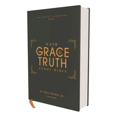 Nasb, the Grace and Truth Study Bible (Trustworthy and Practical Insights), Hardcover, Green, Red Letter, 1995 Text, Comfort Print