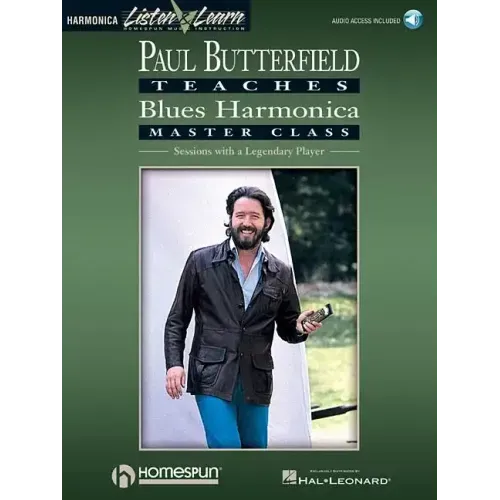 Paul Butterfield - Blues Harmonica Master Class Book/Online Audio [With CD]