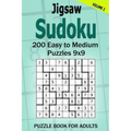 Jigsaw Sudoku Puzzle Book for Adults: 200 Easy to Medium Puzzles 9x9 (Volume 2)